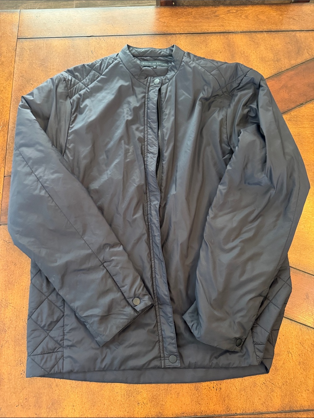 Men’s Lightweight Quilted Black Shirt Jacket